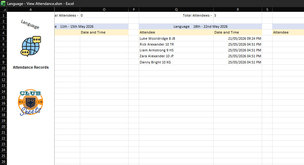 Club Attendance Viewer